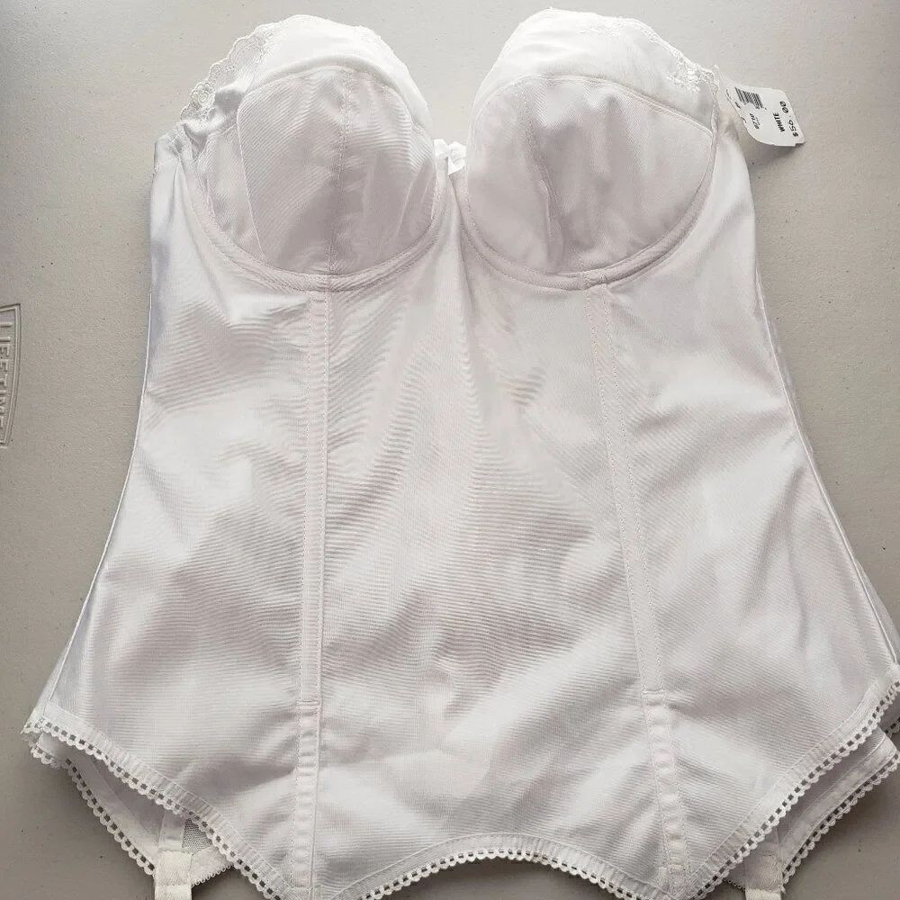 Goddess Strapless Corset Size 36B White Wedding NEW Underwire Sexy